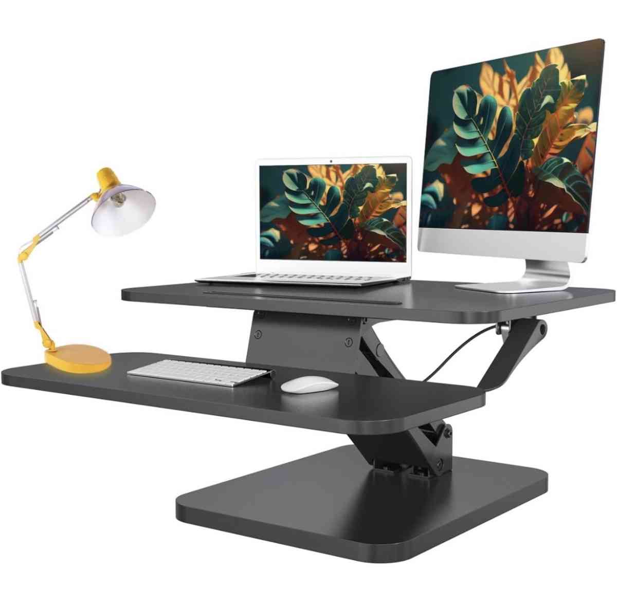 Standing Desk Converter Stand Up Desk Riser Adapter Adjustab