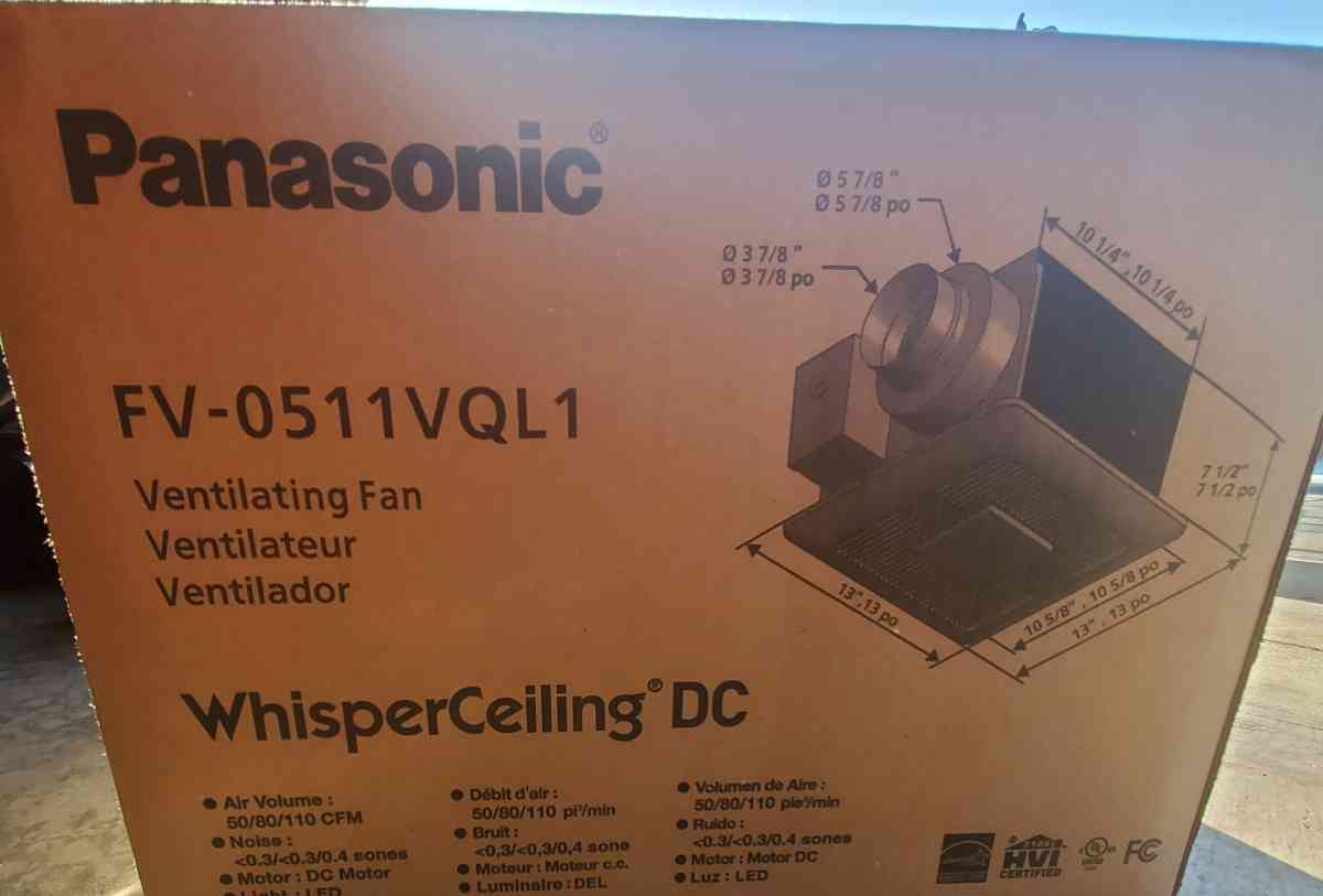 Panasonic bathroom Ventilating fan new