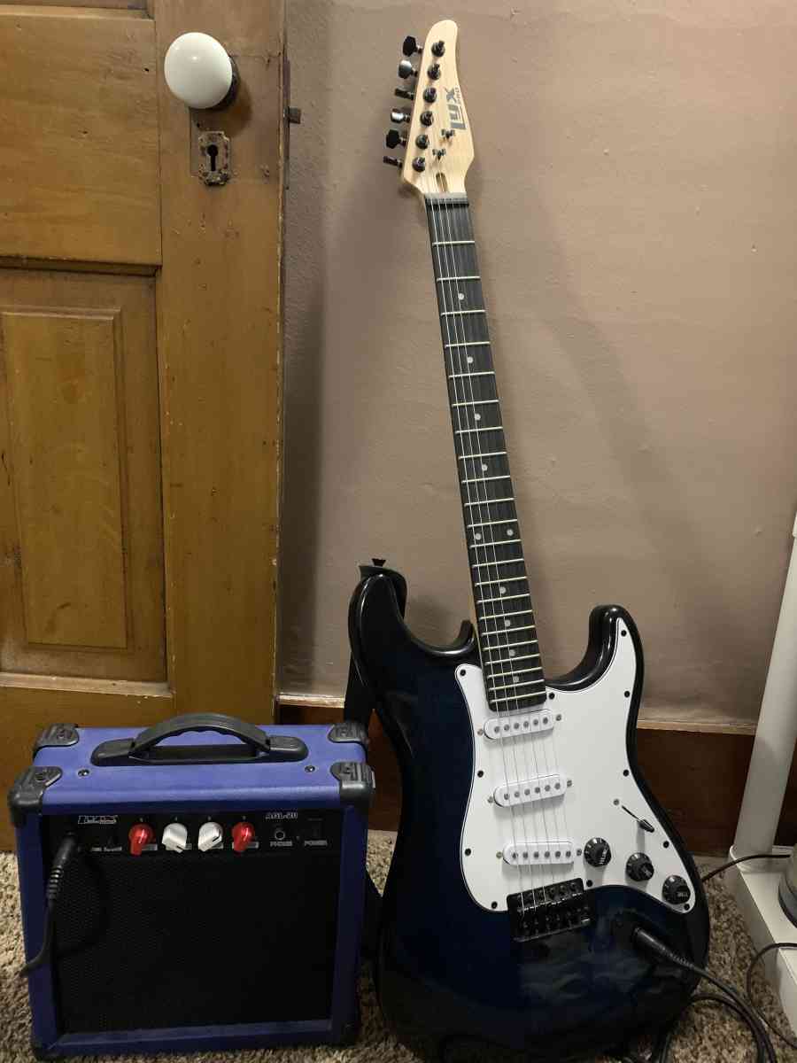 Electric Guitar with amp