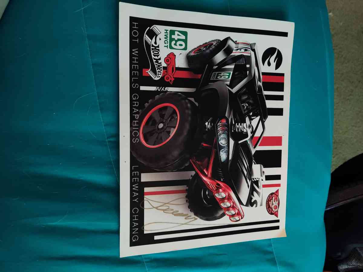 signed hot wheels pictures
