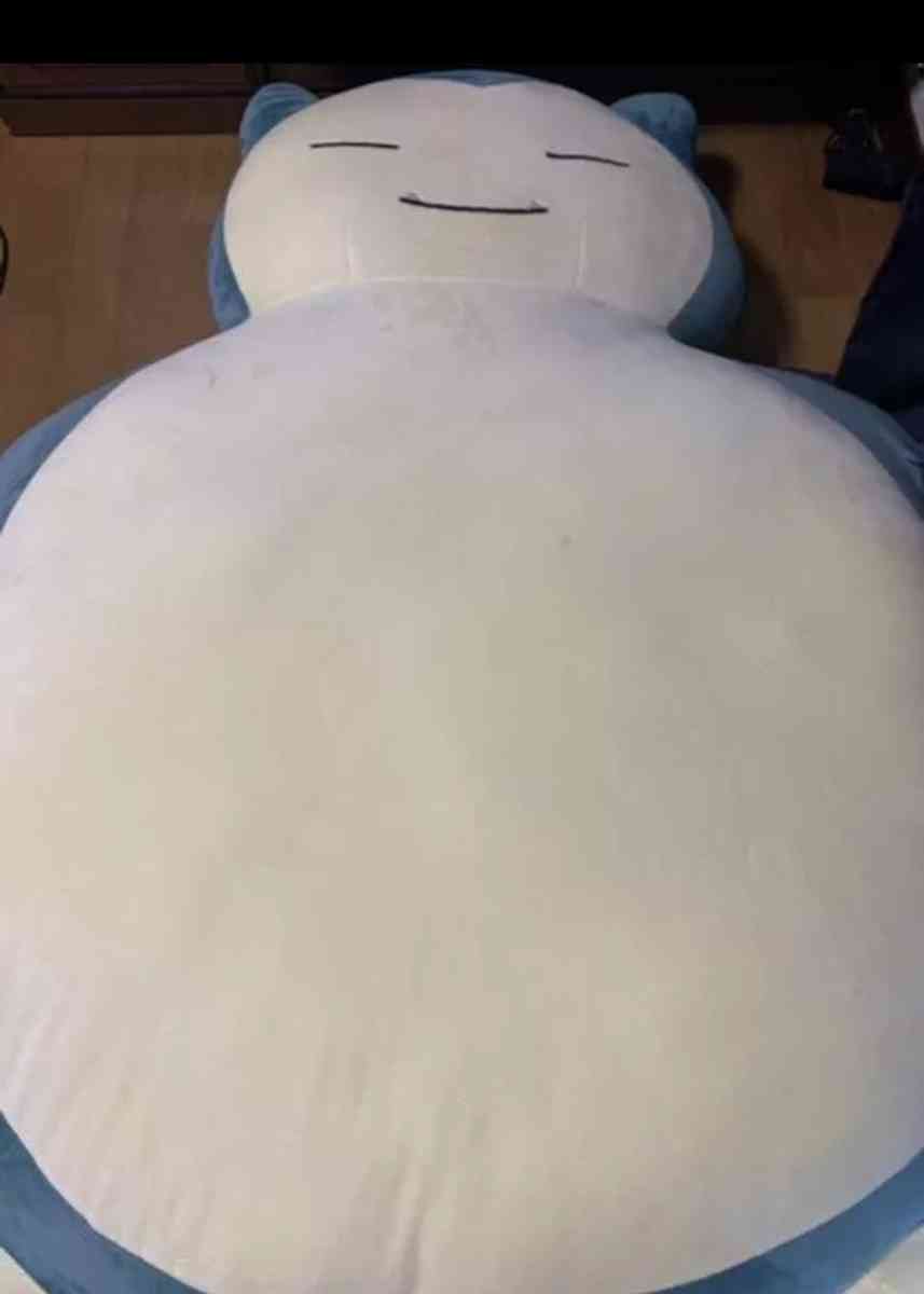 Pokmon Official Product Life Sized Snorlax Beanbag chair
