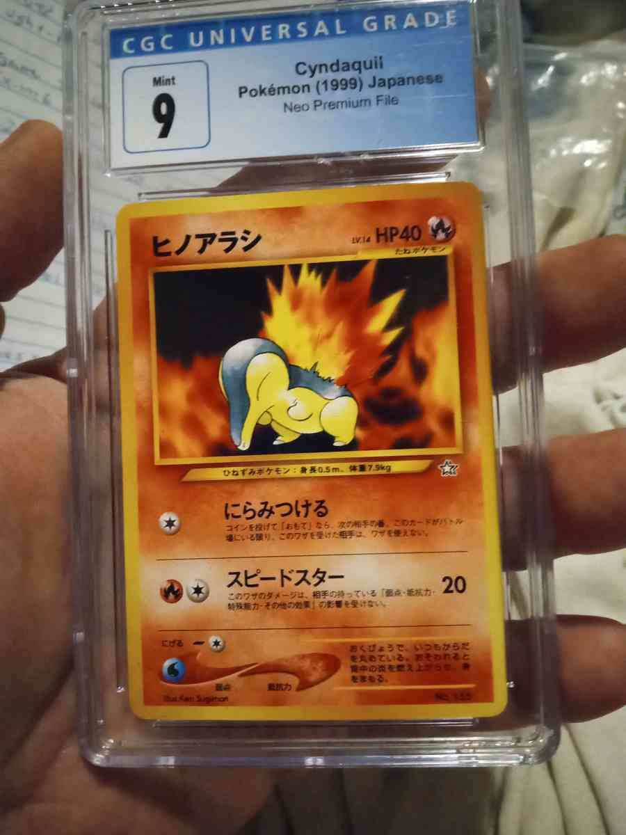 Vintage rare 1999 Japanese CYNDAQUIL CGC SLAB