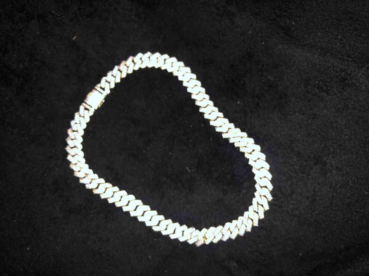 24 k gold plated diamond chain