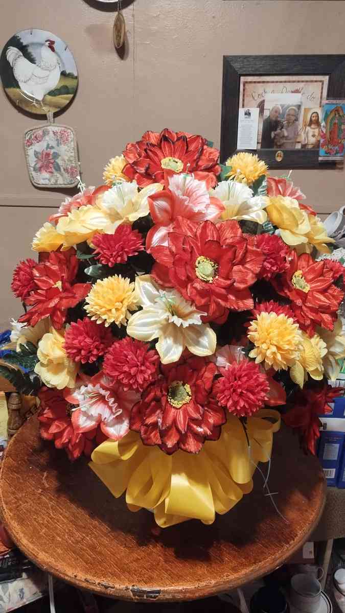Assorted flowers arrangements a lot of different colors and