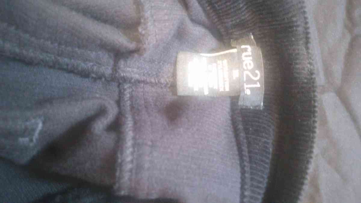 Im black corduroy skirt button down the front size extra