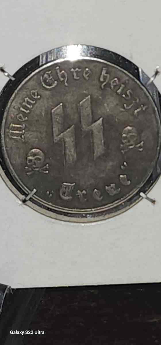wwii 90 percent silver 50 groschen german NZI