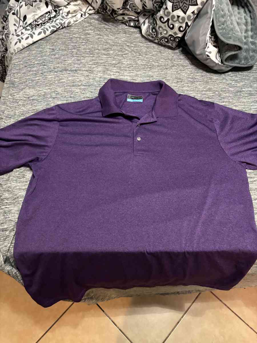 PGA Tour polo shirt purple size Xl
