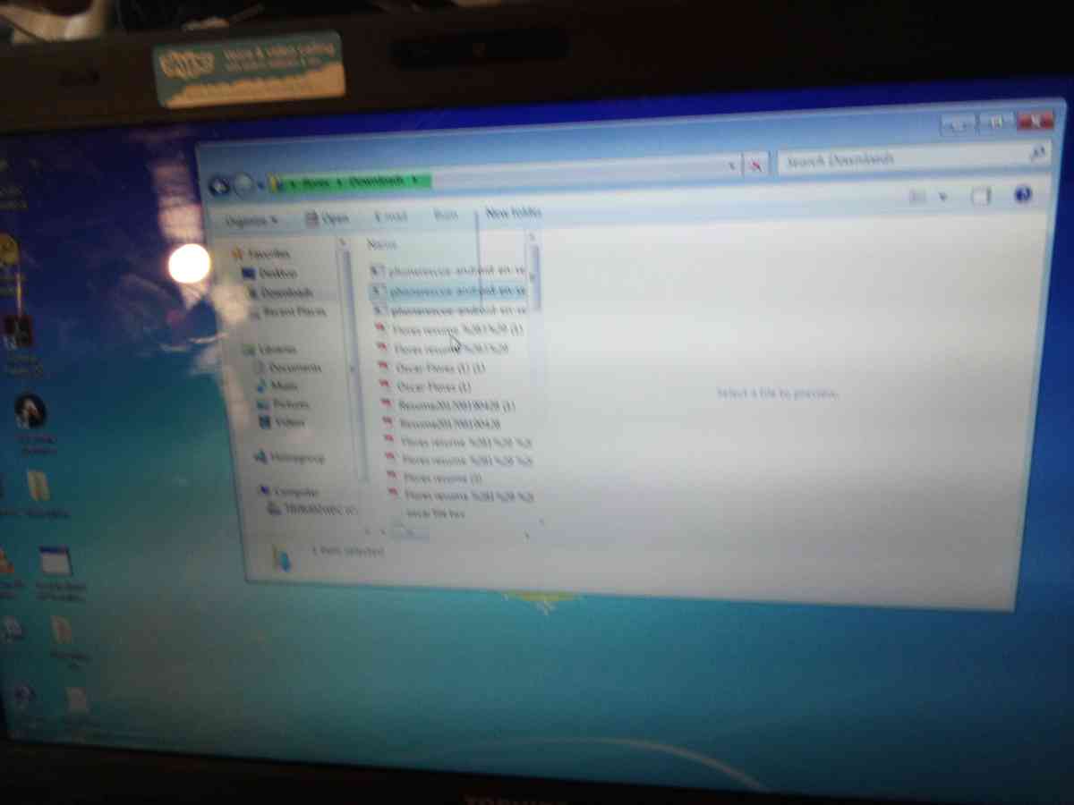 Toshiba Satellite Windows 7 laptop computer