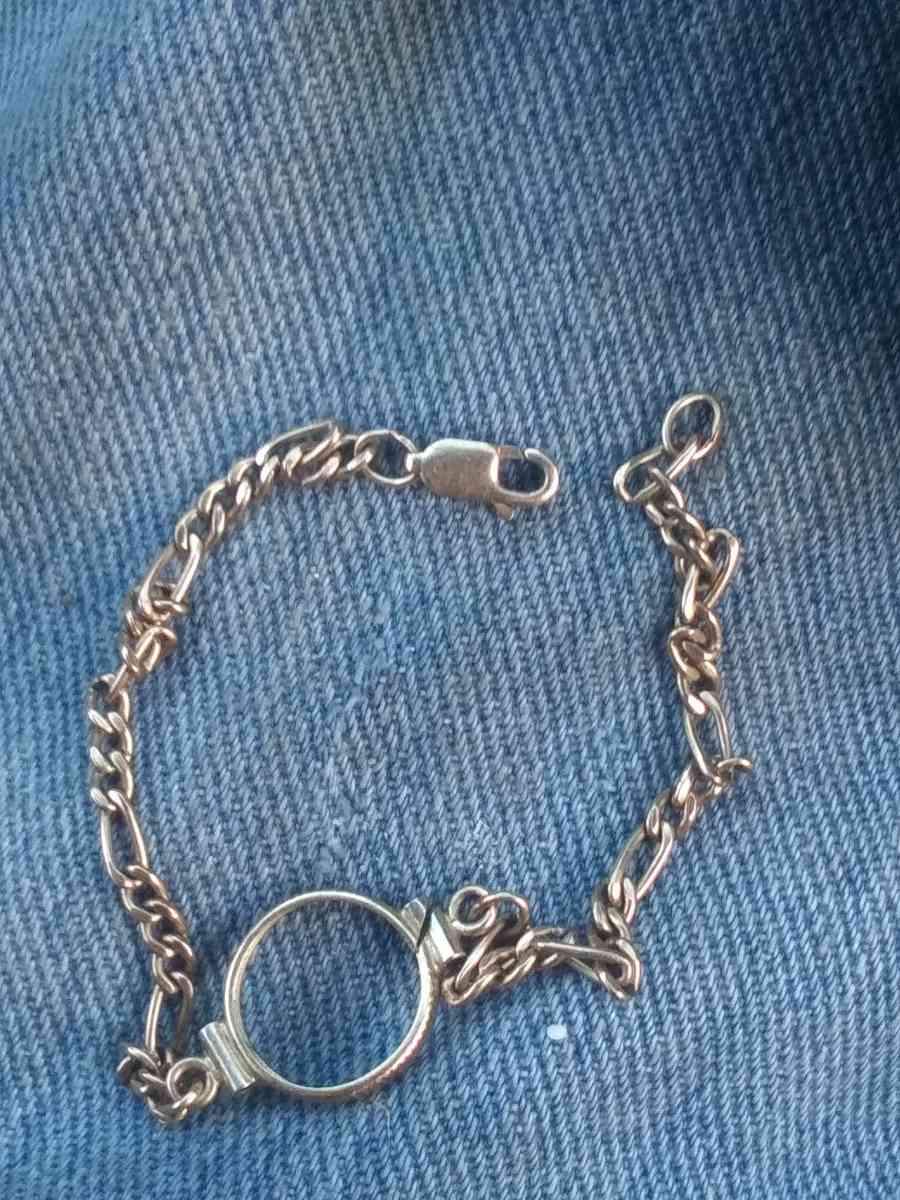 scrap 14kt gold bracelet