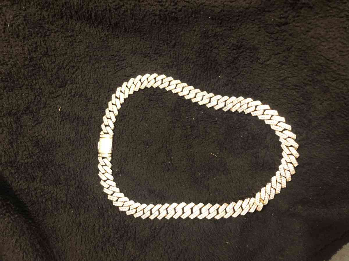 24 k gold plated diamond chain