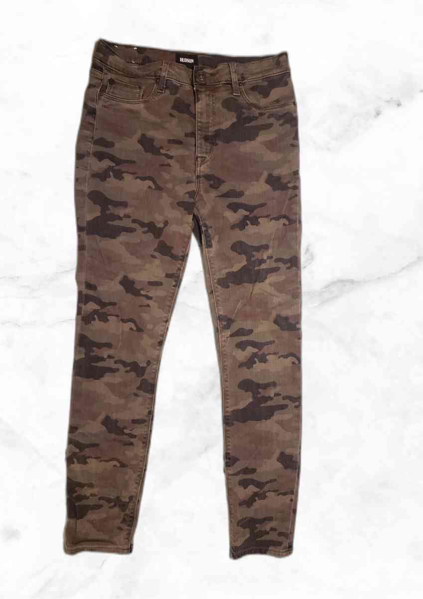 Hudson Camouflage High Waist Barbara Supper Skinny Jeans S28
