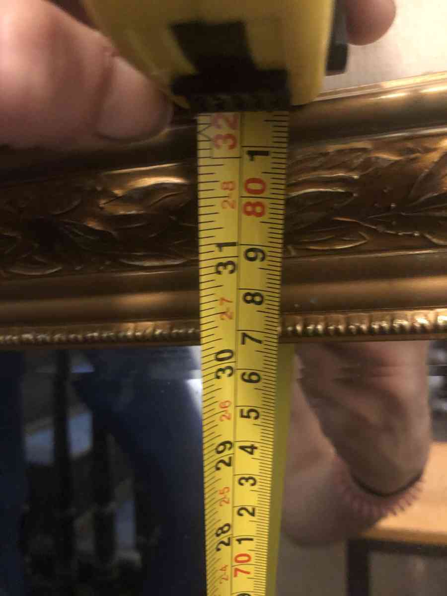 antique gold framed mirror