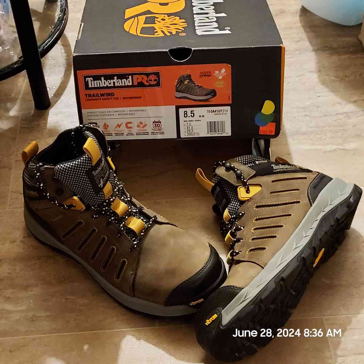 Timberland boots Safety Composite Toe Mens 85  Work boots