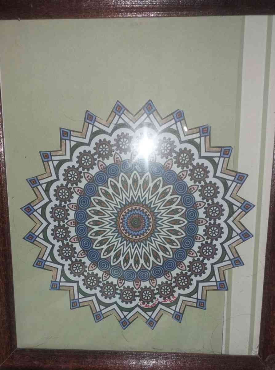 framed artwork I created signed and dated