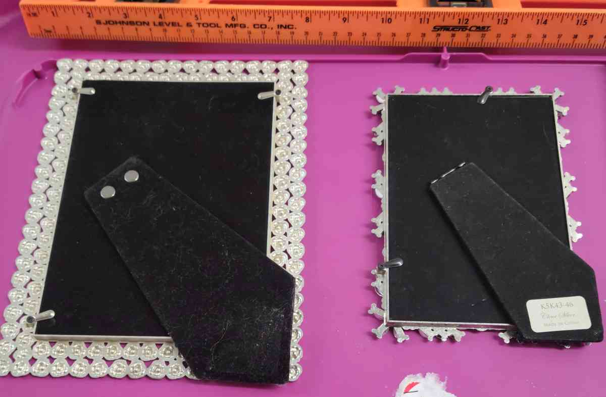 3pcs Embellished Picture Frame Lot  2 5x 7  1 4x6