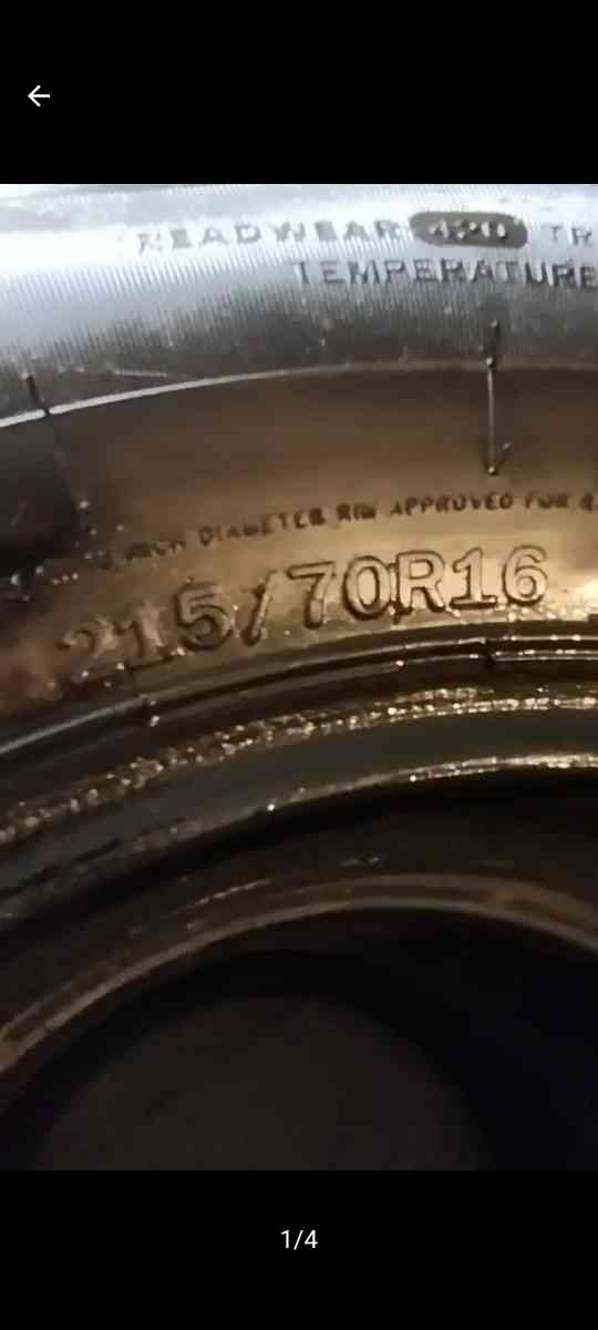 new car tires 21570R16