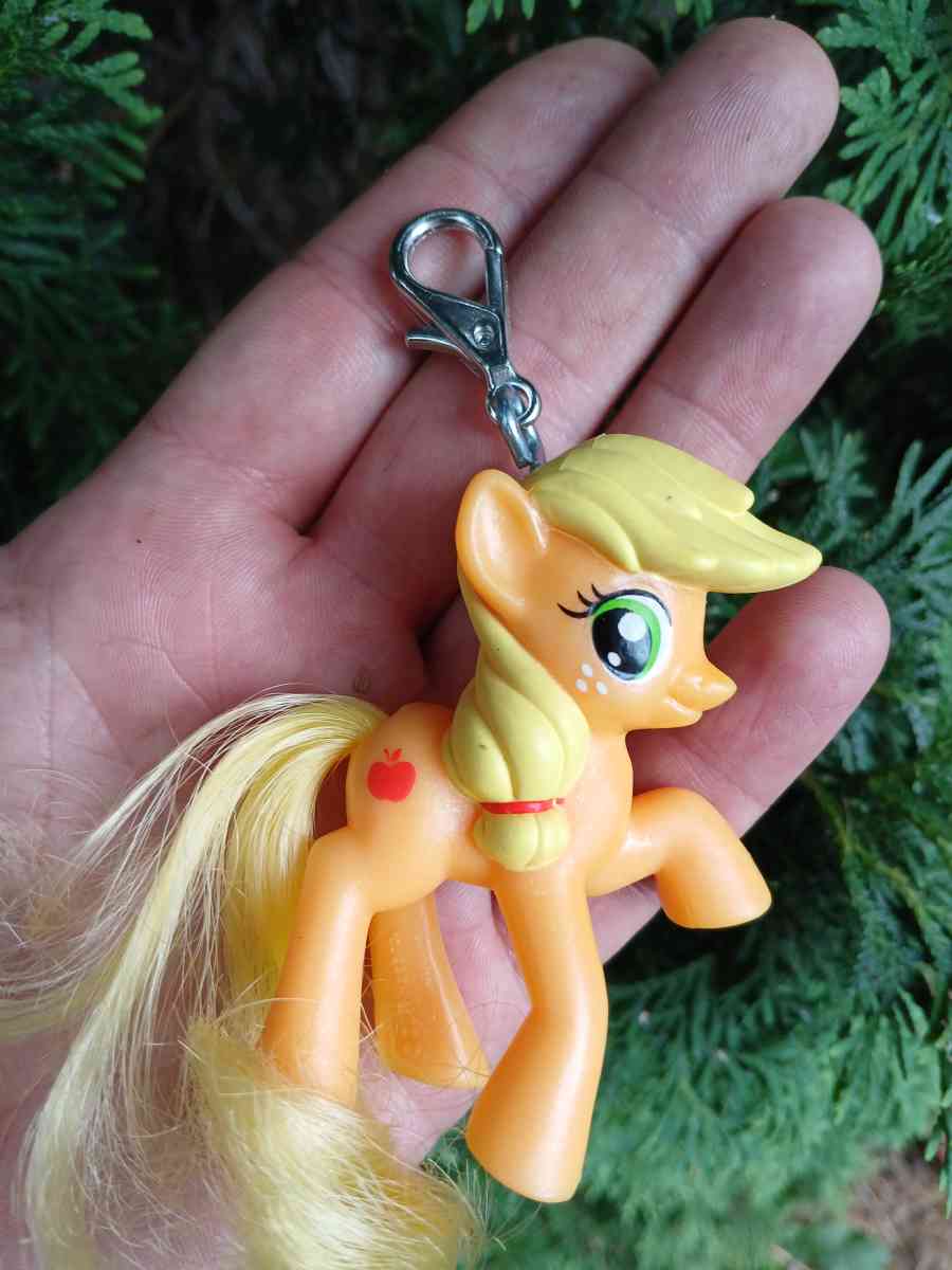 MLP My Little Pony AJ  Brushable 2011 2 inch Hasbro Upcycled