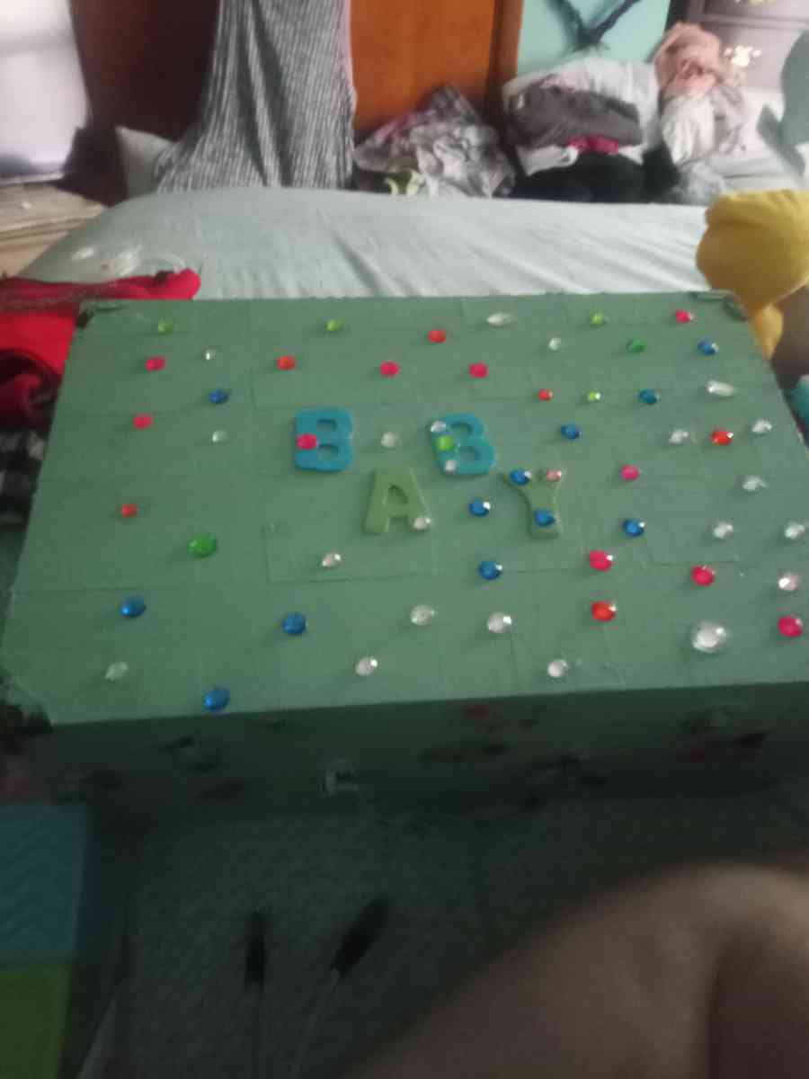 new baby clothes shoes changing pad