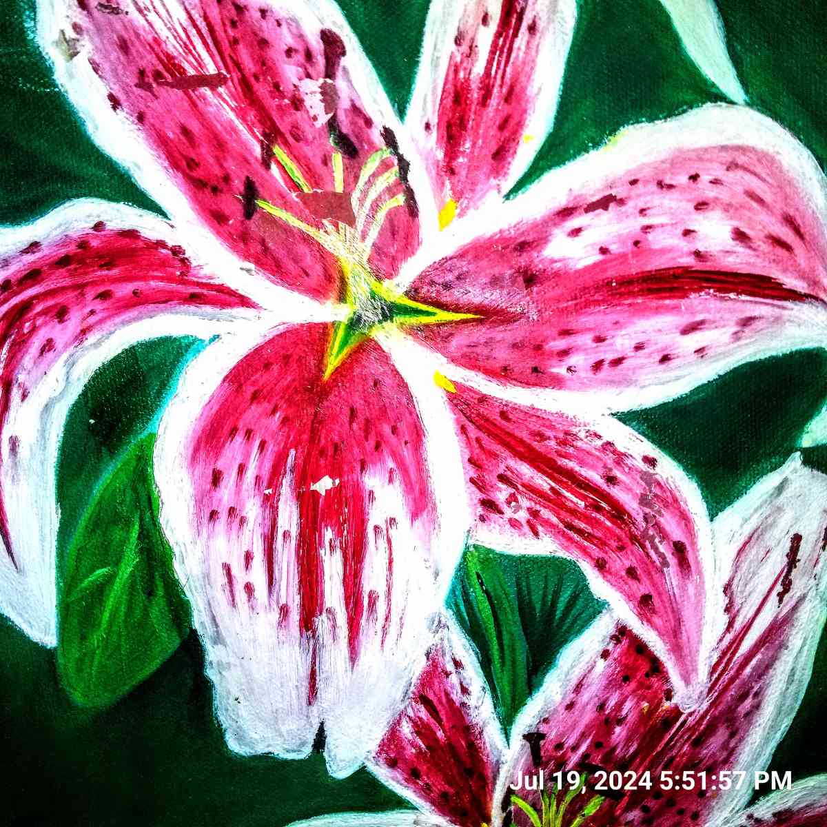 hibiscus in tropics painting