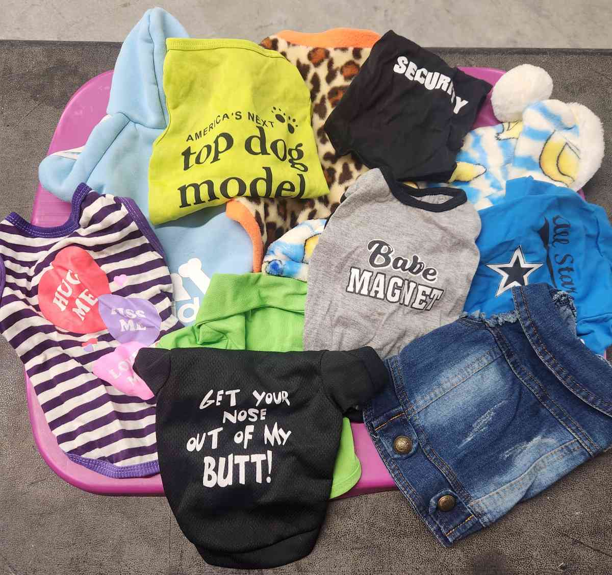 Pet Dog Lot of 11 Outfits Like New S to M
