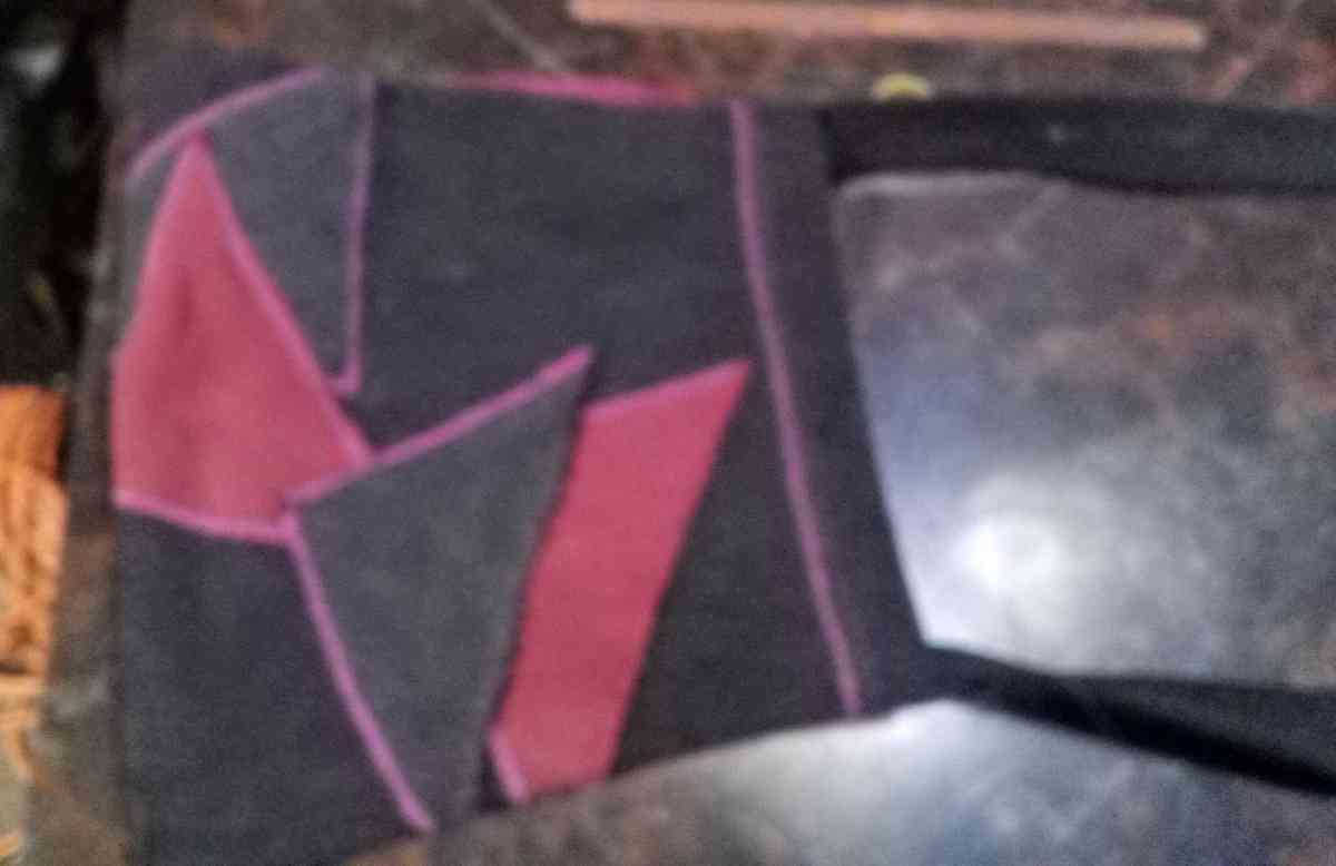 hand made blue jean purse