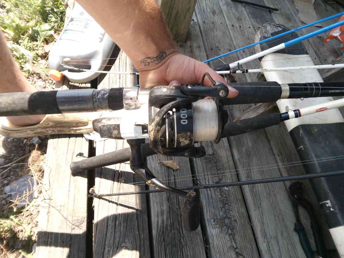 catfihing poles and reels