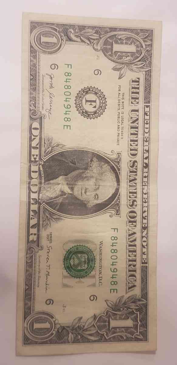2017 dollar bill
