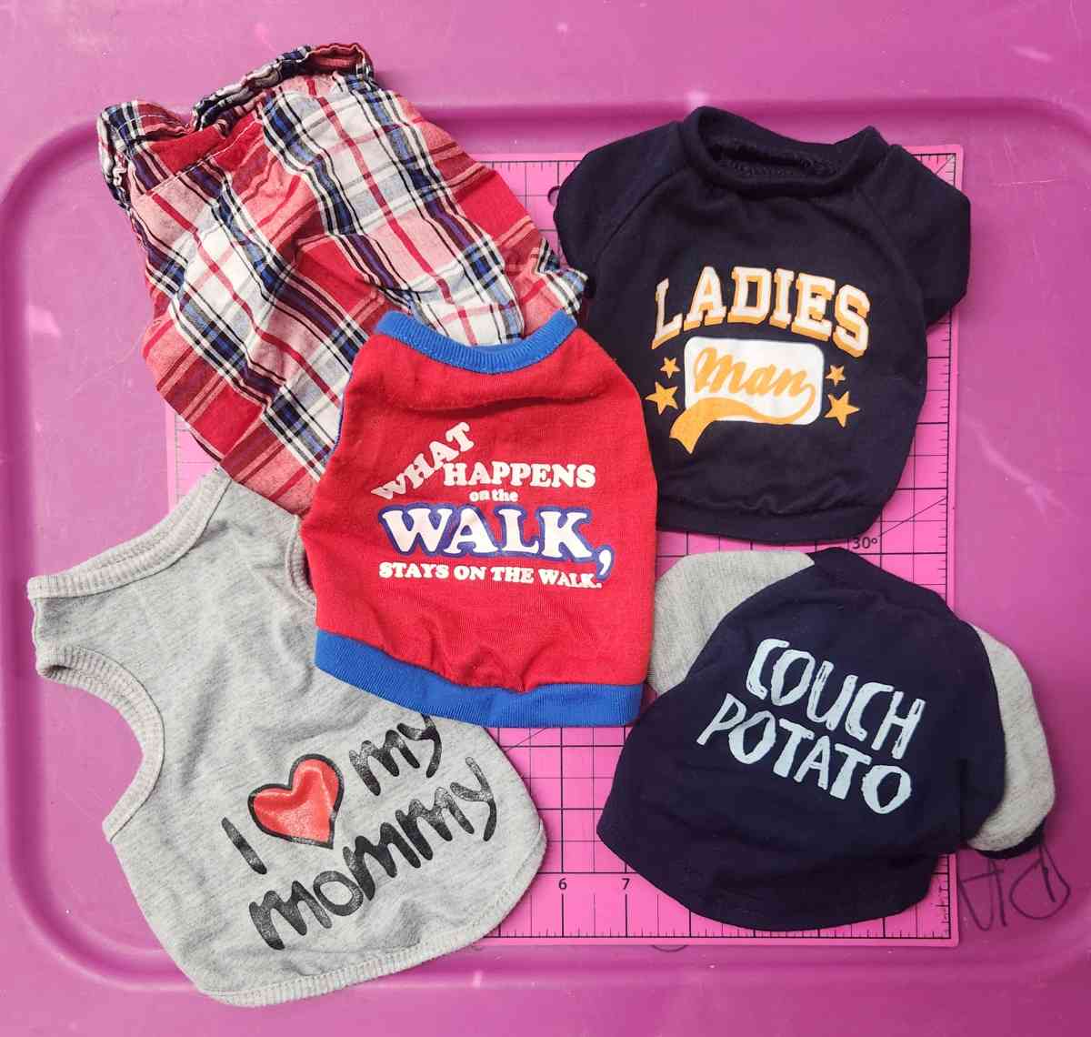 Pet Dog Lot of 10 Outfits Lightly Worn Like New SZs XS to S