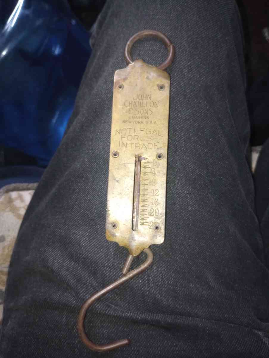 clickers fish scale Avon Liberty container with fluid