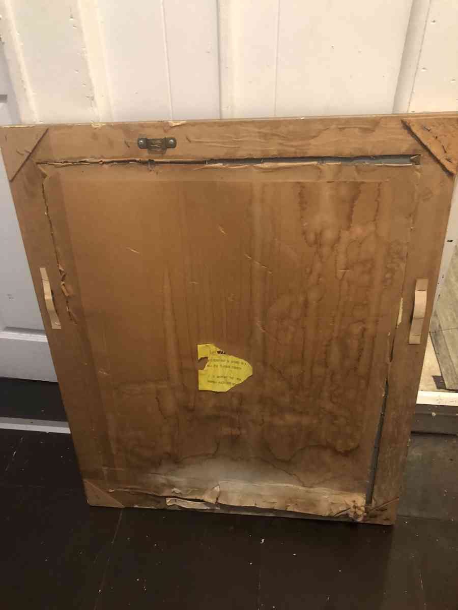 antique gold framed mirror