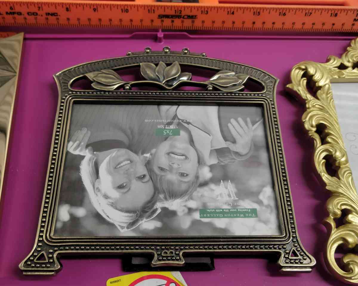 3pcs Gold Modern Picture Frame Lot 1 7x 5 2 4x6