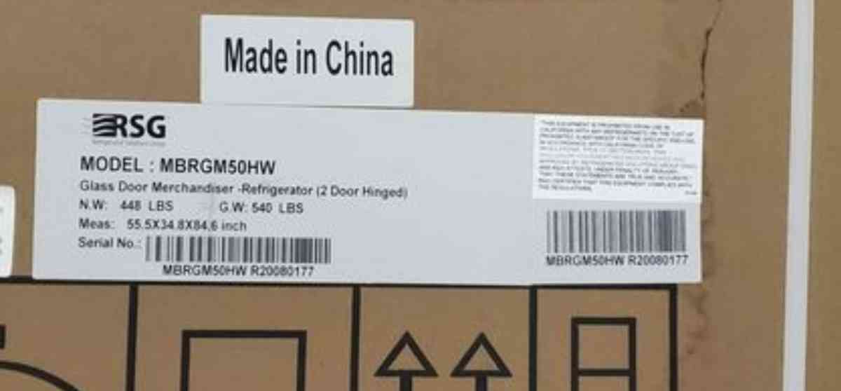 Double Door Refrigerator New MaxCold 48 Cu Ft RRR Appliances