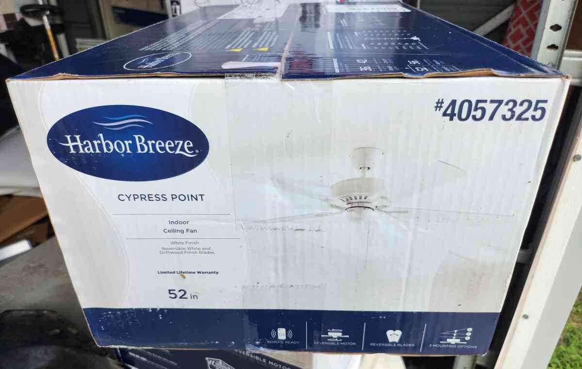 Harbor Breeze Cypress Point Ceiling Fan BRAND NEW