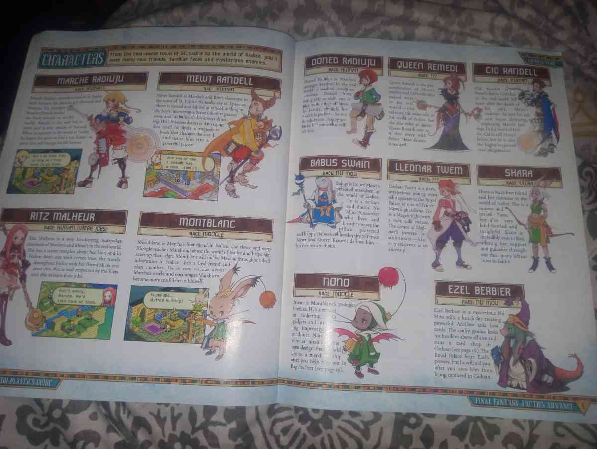 Final Fantasy Tactics Advance guide Book