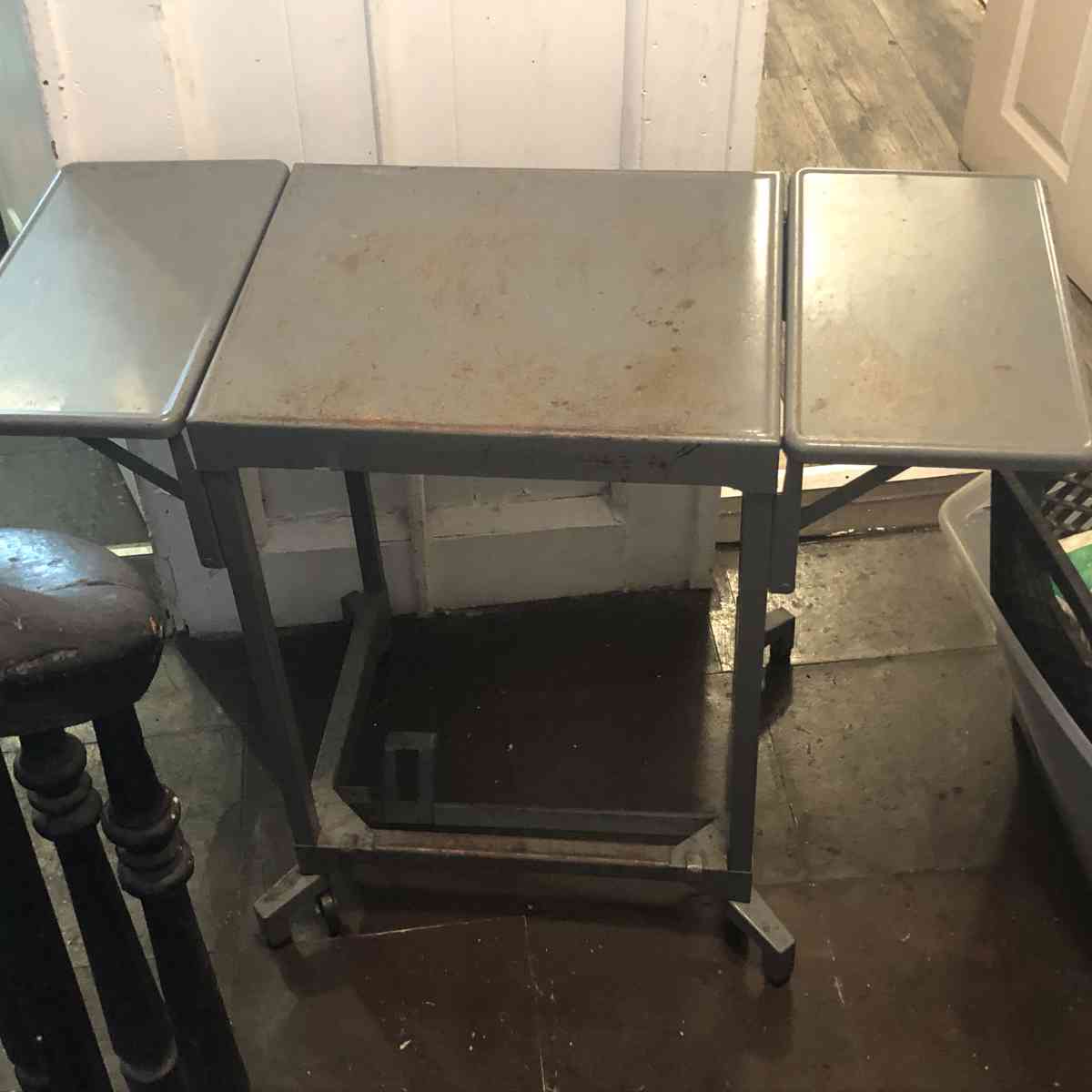 Vintage Antique Tiffany Stand Co Metal Drop Leaf Typewriter