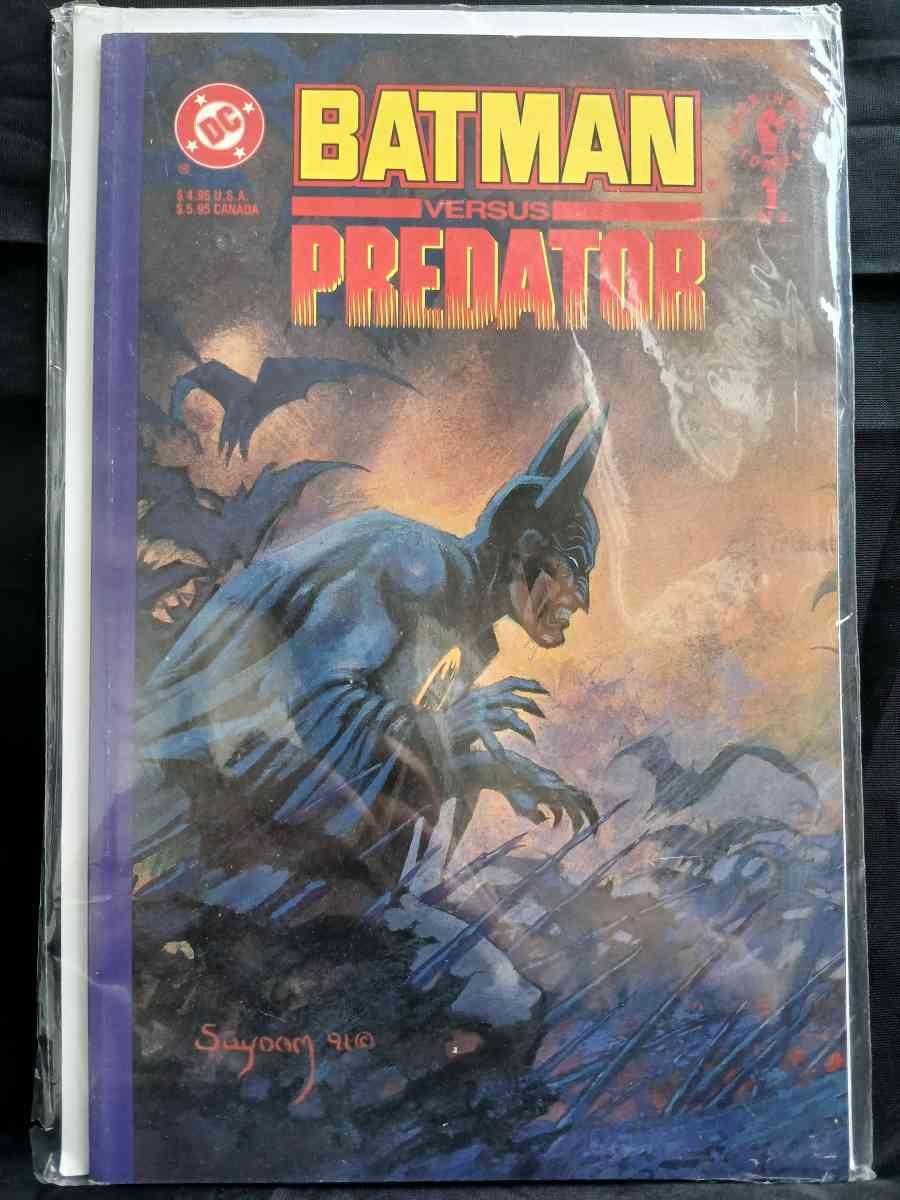 1991 DC COMICSDARK HORSE COMICS BATMAN VS PREDATOR PART 1 of