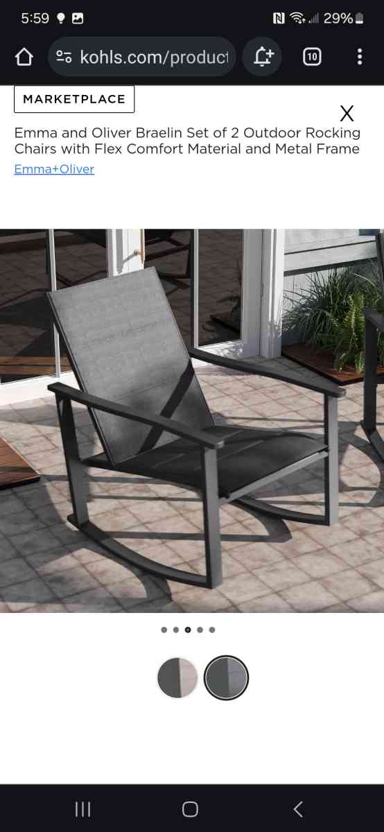 IndoorOutdoor rocking chairs