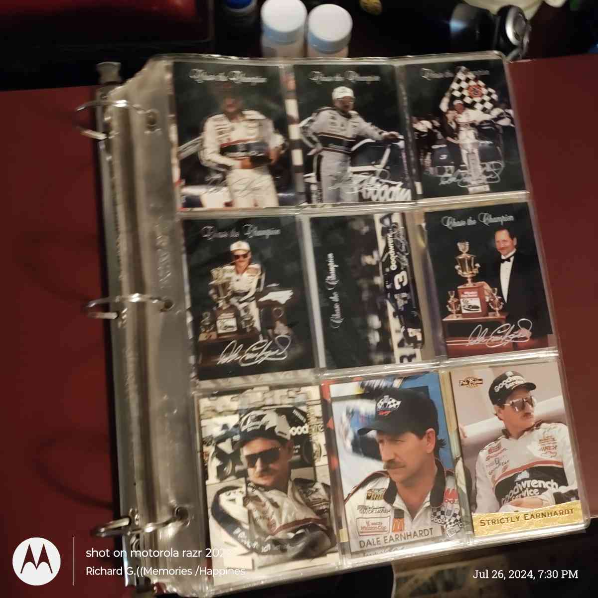 Dale Earnhardt and Junior Gordon Petty memorabilia