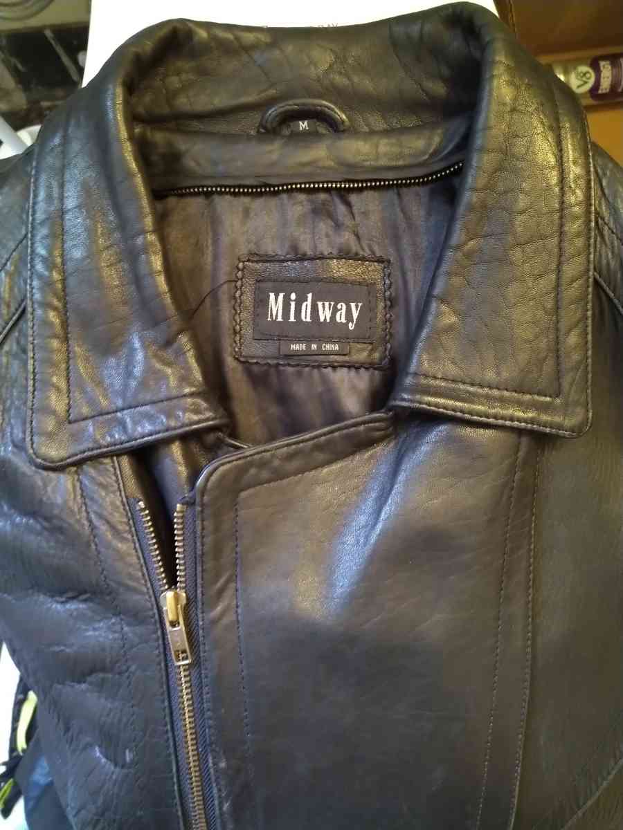 MIDWAY BLACK LEATHER JACKET