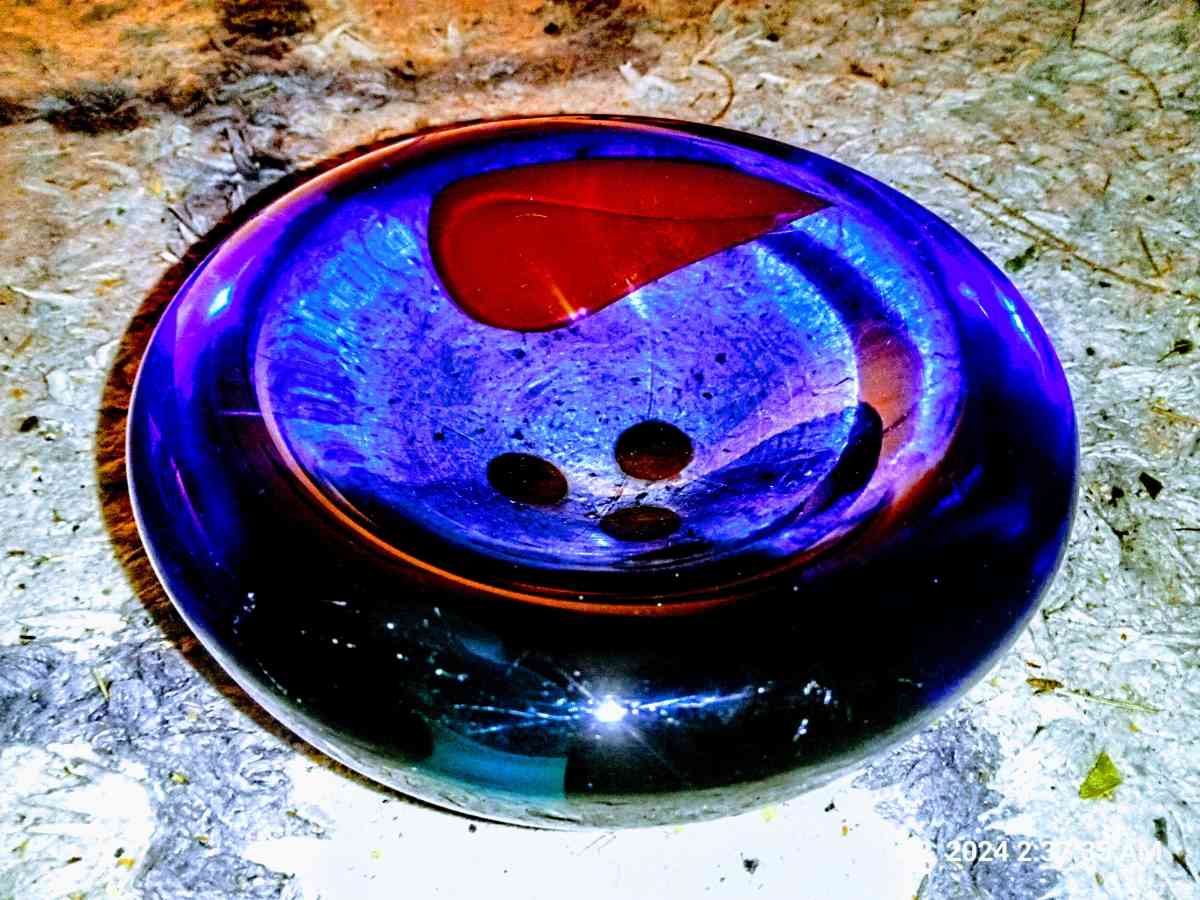 vintage Murano glass decor bowl