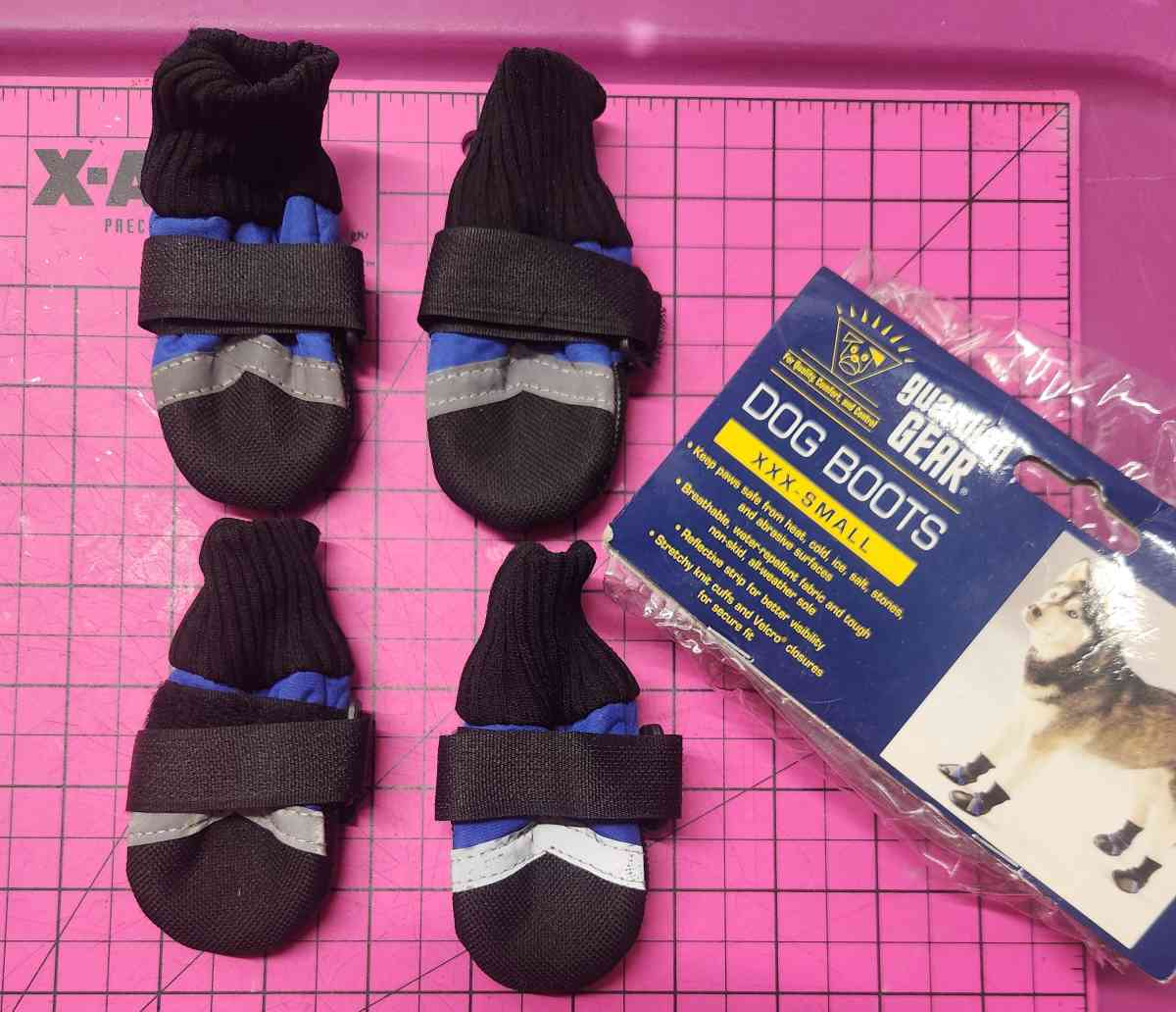 Pet Dog Lot of 3 Retractable Leash Harness and Boots