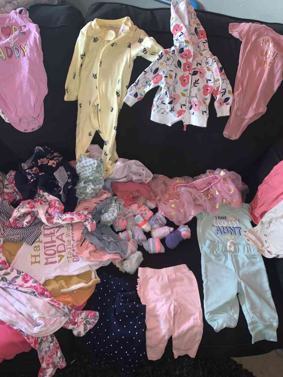 Newborn girls clothes baby girl items lots
