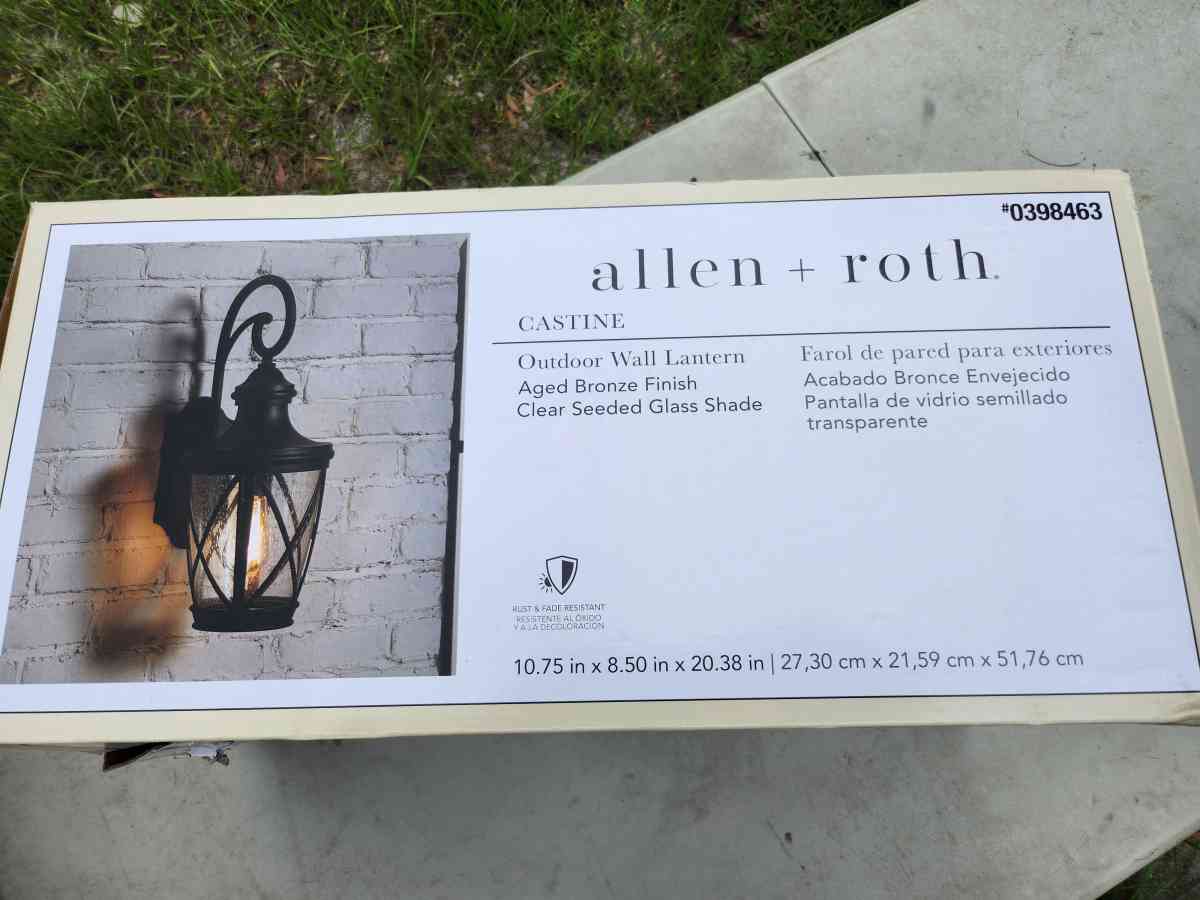 Allen Roth Castine Outdoor Wall Lantern