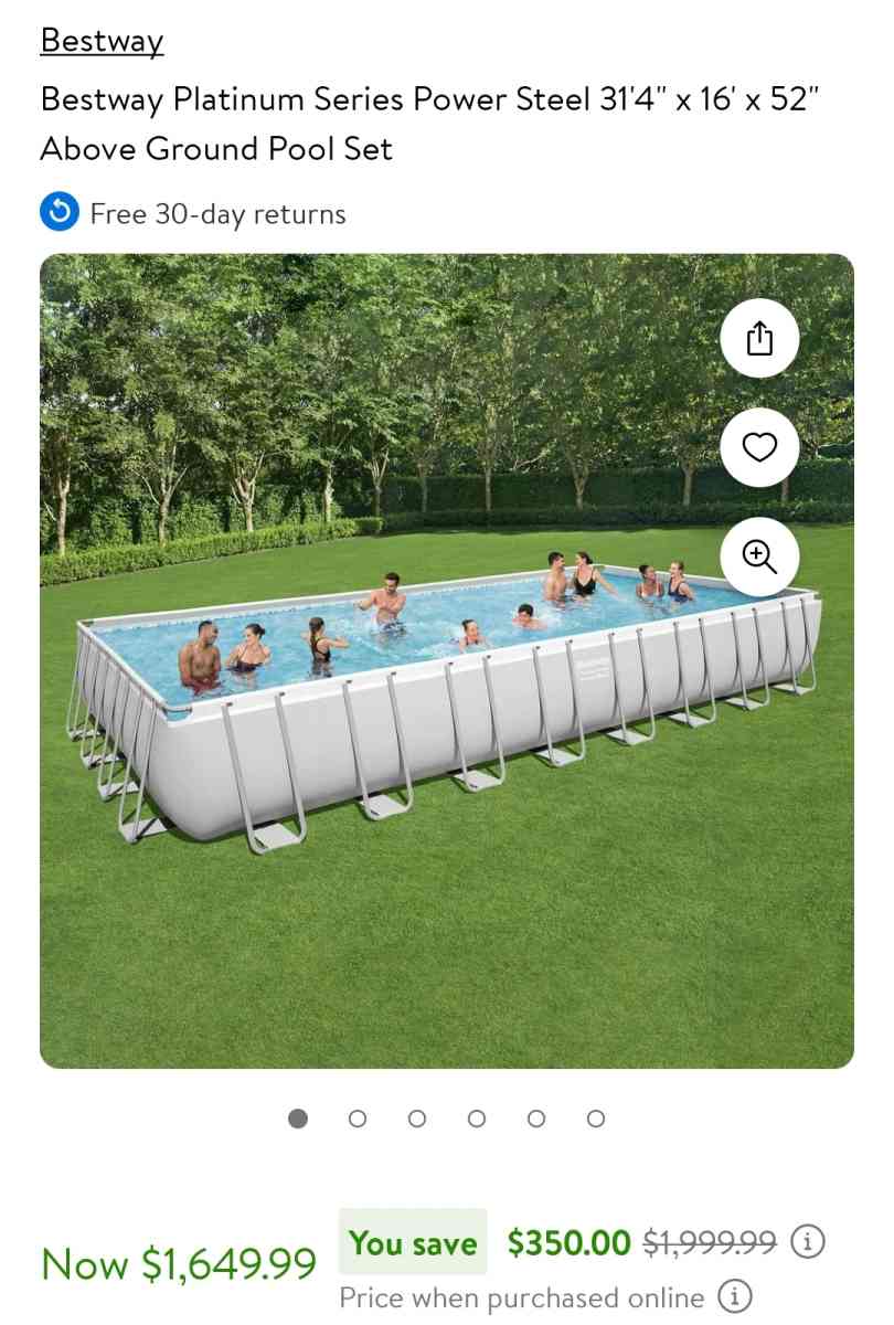 Bestway Power Steel 31ft Metal Frame Pool