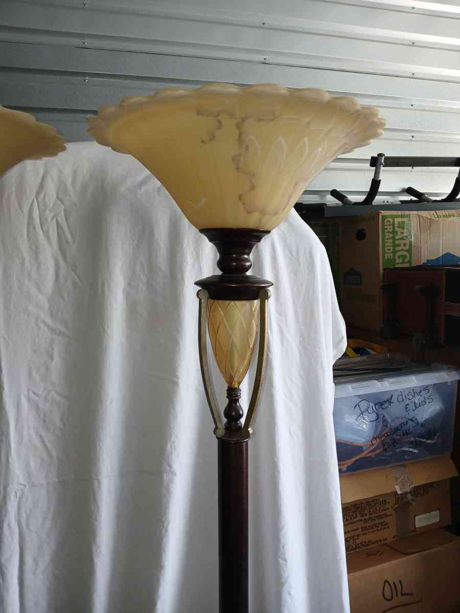 antique torchiere floor lamps