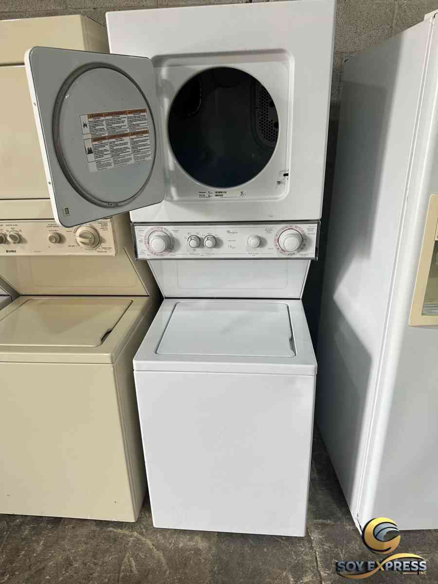 Whirlpool combo 24W washer and dryer stackable white color