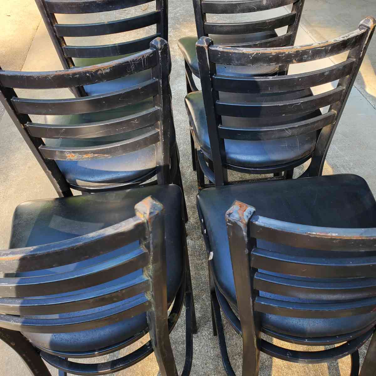 Metal Chairs  Bar Height W Cushioned Seats  RRR Furniture