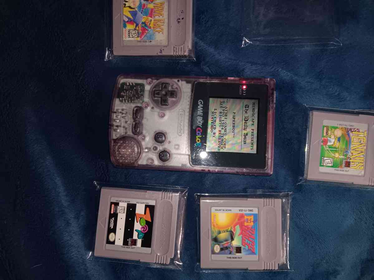 gamboy color with games