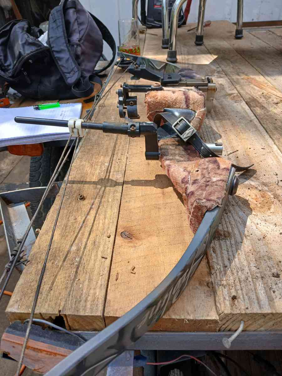 Pink camo compound Bow