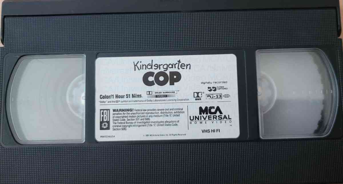 Kindergarten Cop VHS movie cheap